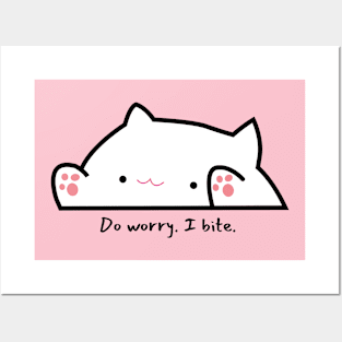 Do worry, I bite Posters and Art